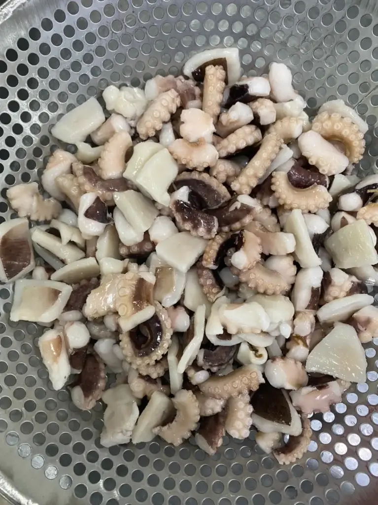 Frozen Octopus Blanched Cut